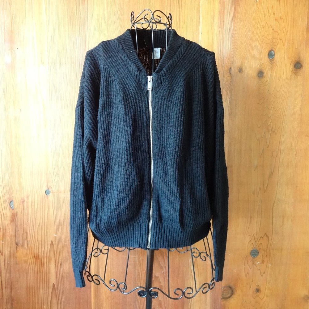 H&M knit bomber M
